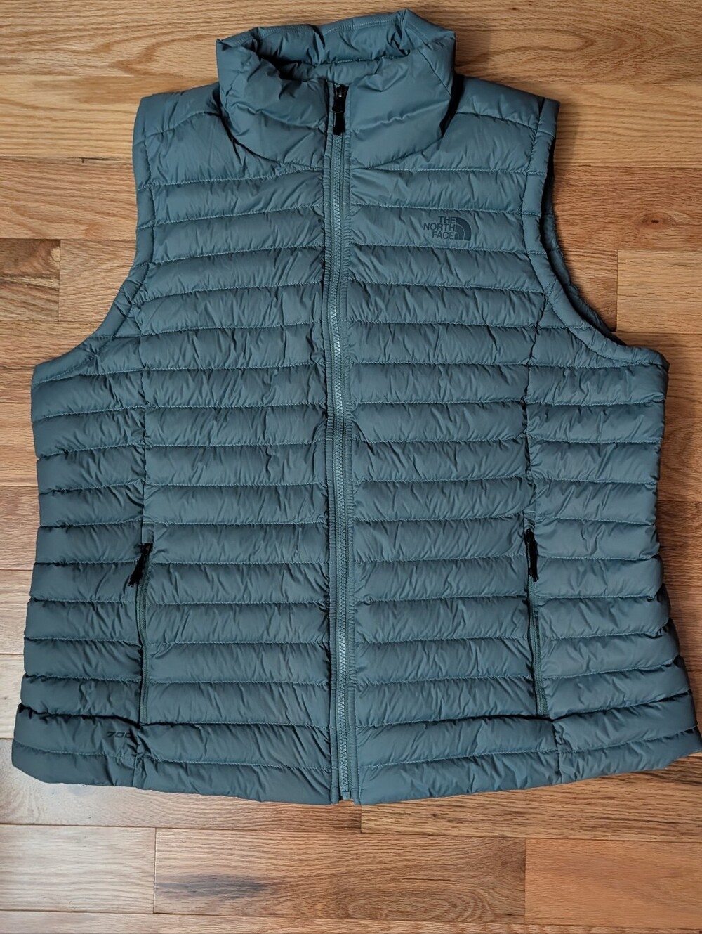 The North Face Women’s Stretch Down Vest 700 Fill Puffer Monterey Blue 3XL EUC